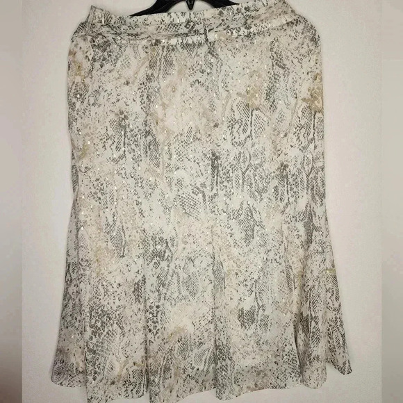 Chico's Petite Faux-Snakeskin print midi skirt size 1P (8P) NWT - Picture 10 of 14